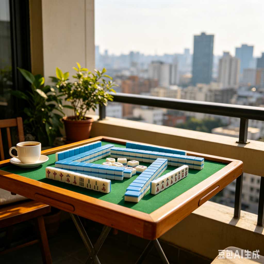 decorative text mahjong set