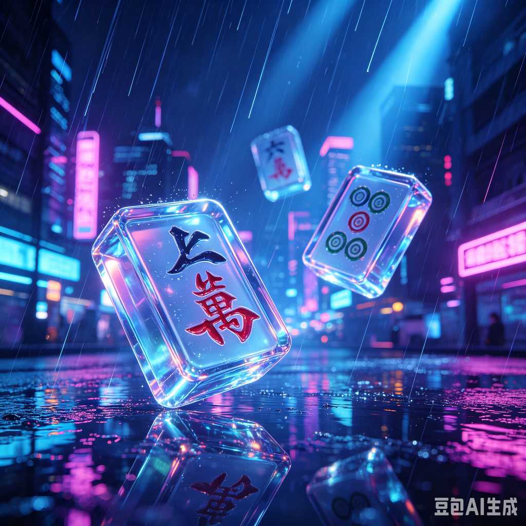 flat print mahjong set